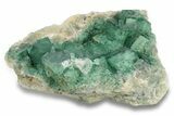 Green, Fluorescent, Cubic Fluorite Crystals - Madagascar #249309-1